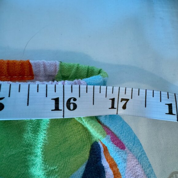 Gorgeous Sky Blue Multicolour Print Cutout Long Sleeved Dress - Picture 8 of 12